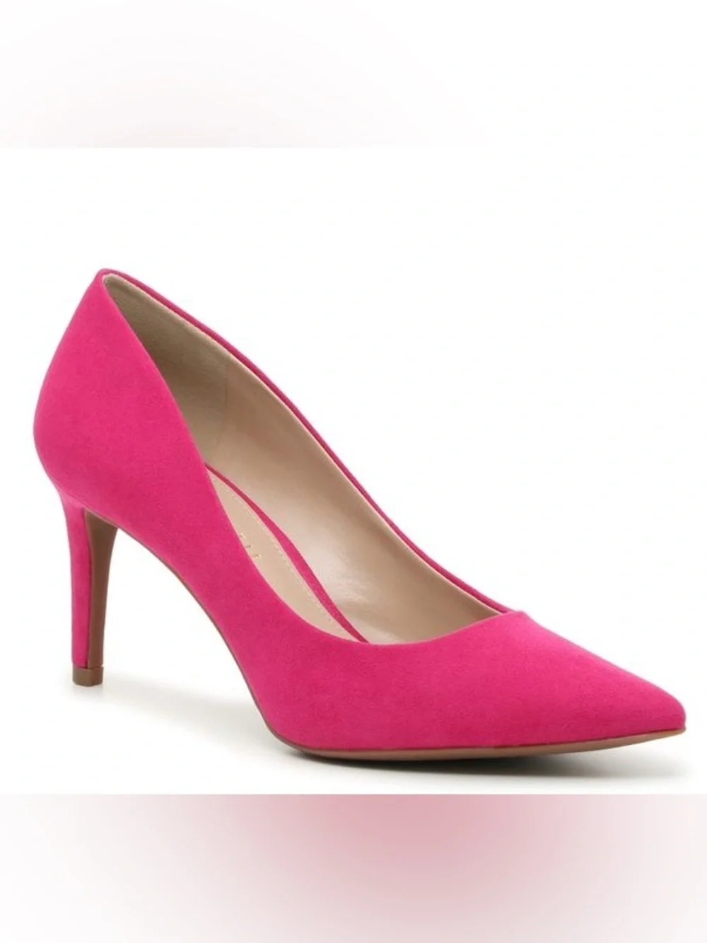 NWOT Kelly & Katie Mischa Pink Suede Pump